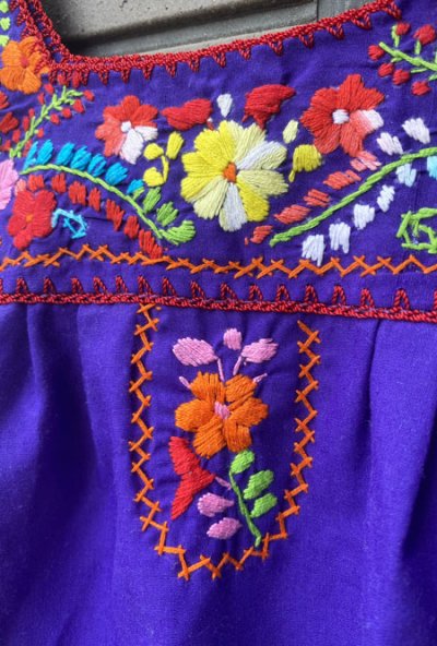 画像3: メキシコ刺繍のワンピース
